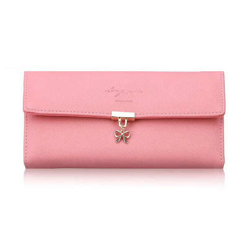 

Free shipping Large capacity of the purse solid high-grade wallet Brand women Wallets Handbag Purse