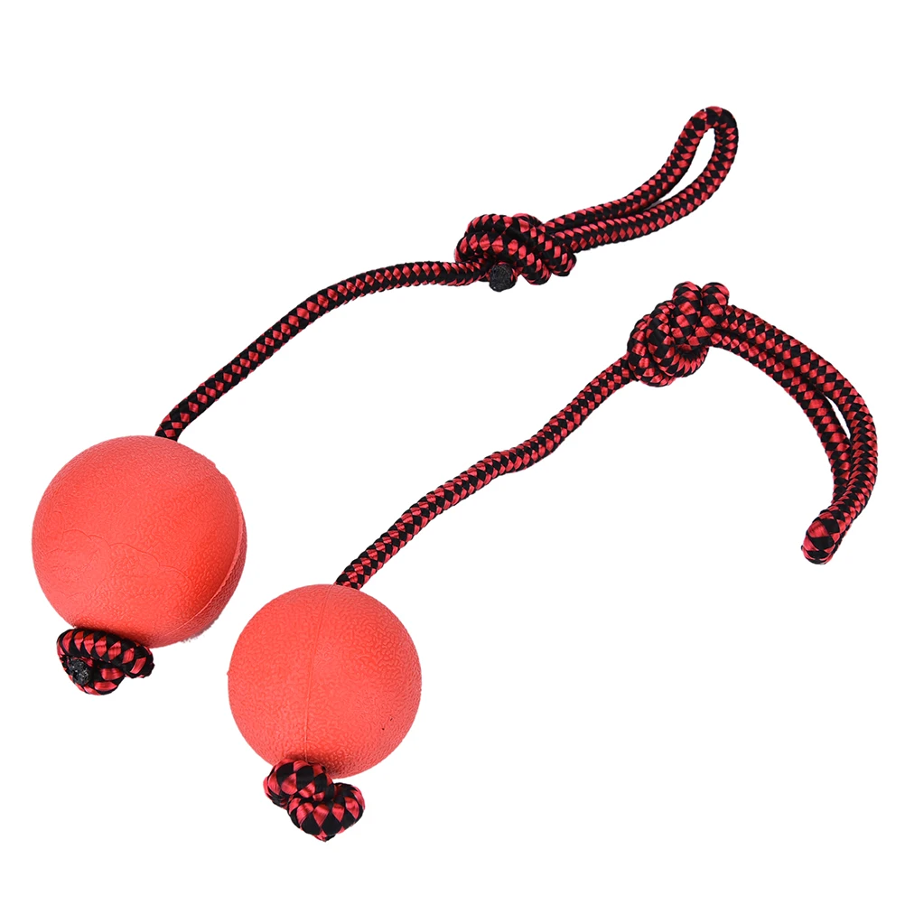 Elastic Solid Rubber Dog Ball Launcher Pet Chew Training Exercise