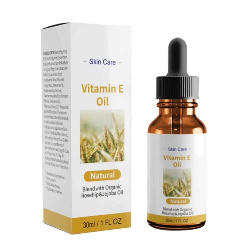 

Facial Vitamin E Oil Moisturizing Firming Face Skin Smooth Fine Lines Brighten Skin Color Face Essential Oil