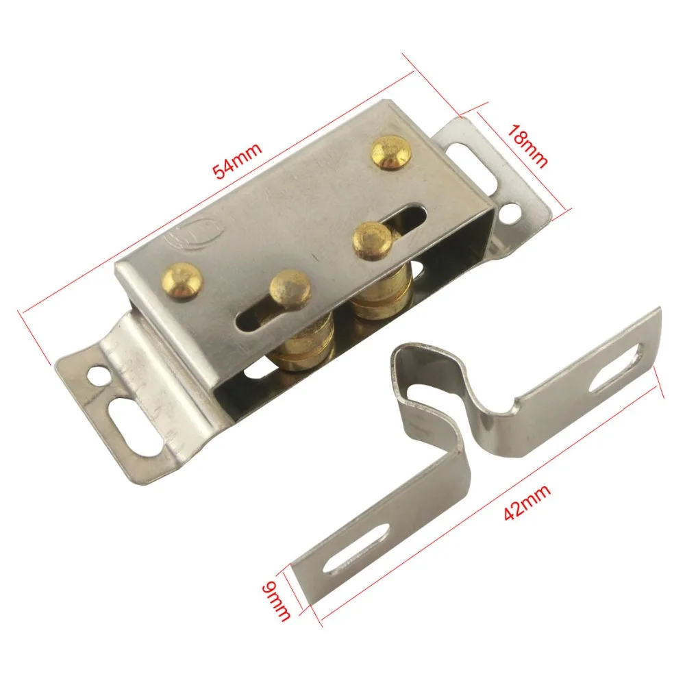 4pcs Cabinet Closers 54x18mm Magnetic Closet Door Catches