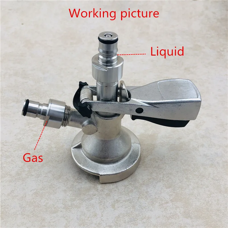 Beer Keg Coupler Adapter Ball Lock Conversion Post Cornelius Gas Liquid Ball Lock Post Convert to Cornelius Ball Lock Keg (9)