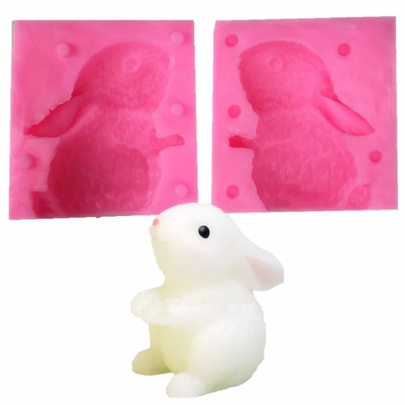 Sitting Bunny Rabbit Silicone Cake Mold Fondant Cake Decorating Tools Gumpaste Chocolate Candy