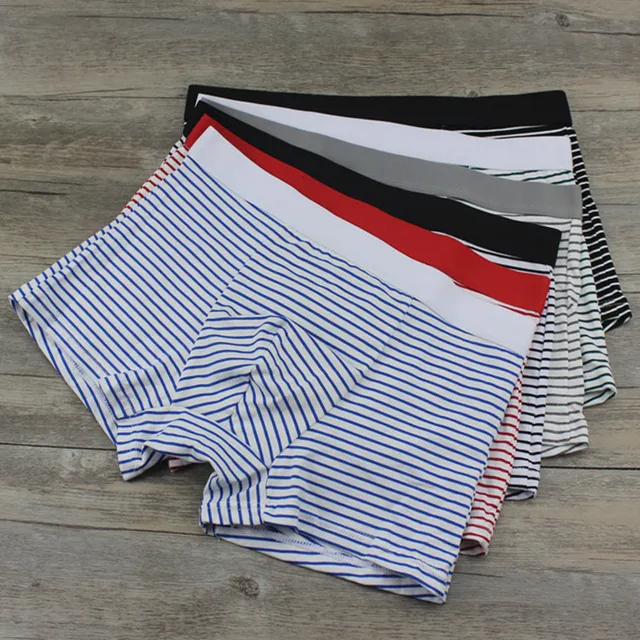 Buy Sexy Underwear Men Boxers Shorts Man Striped
