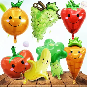

Fruit vegetables Foil Balloon Peach Kiwi Strawberry Orange Pineapple Happy Birthday Wedding Party Holiday Festival Balloon