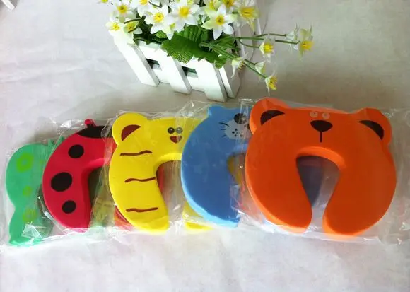 

5pcs Door Stopper Animal Baby Security Card Protection For Children Tools Child & Baby Safety Gate Products Care