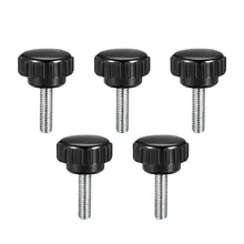 Uxcell 5pcs M6 M4 M5 Male Thread Knurled Clamping Knob Screw Grip Thumb Screw on Type 10mm 16mm 20mm 25mm 30mm 35mm Length 4pcs 30mm star head dia m6 x 20mm male thread screw on type clamping knob