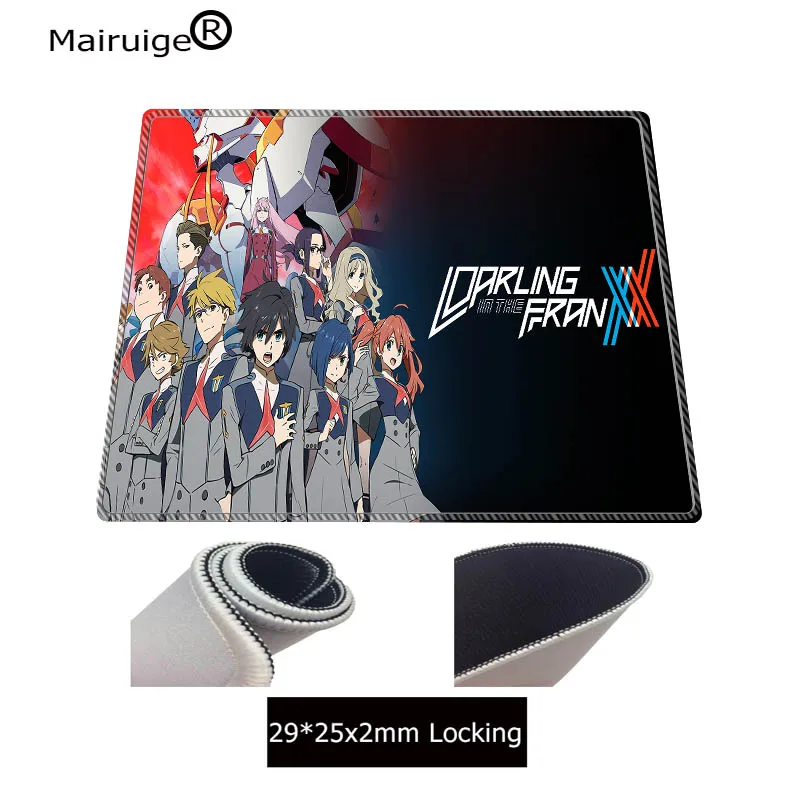 Mairuige Darling In The Franxx аниме 80x30 см большой коврик для мыши геймер клавиатура Коврик XL стол мягкий игровой замок край коврик для мыши