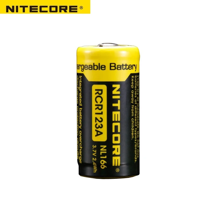 Nitecore NL166 16340 RCR123A 3,7 V 650 WH mAh литиевая аккумуляторная батарея
