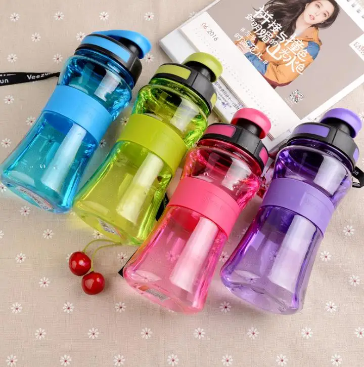

TRITAN Sport Water Bottle BPA Free Leakproof Drinking Bottle For Water With Rope Portable Tumble