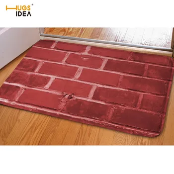 

HUGSIDEA 3D Wall Pattern Carpets Warmer Soft Outdoor Entrance Door Carpet Decoration Home Non-slip Bathroom Doormat Mats Rugs