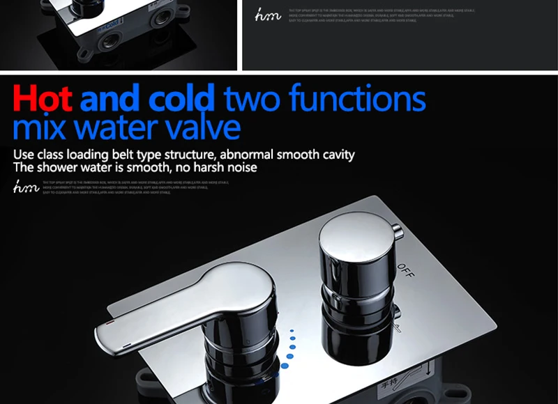 Bath & Shower Faucet Wall Mounted 16'' Ultra Thin Water Saving Tap Air Booster Rain Shower Faucets (21)