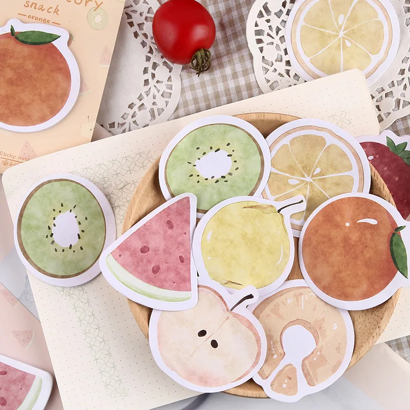 

Fruit Story Color Memo Pad 8.5*12cm 30 Sheets Lovely Paper Note Stationery School Office Supplies