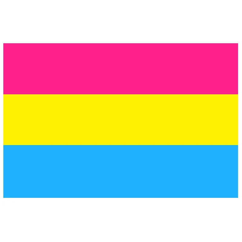 3x5 Pansexual Symbol Flag House Banner Grommets Super Polyester Premium Quality