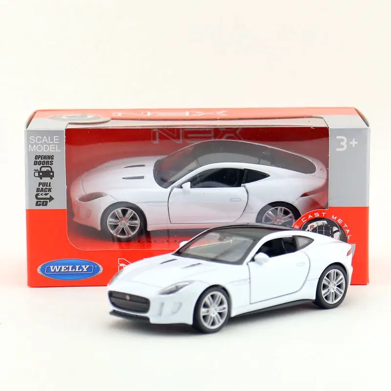 Литая металлическая модель Welly масштаб 1:36 JAGUAR F TYPE COUPE игрушечный автомобиль