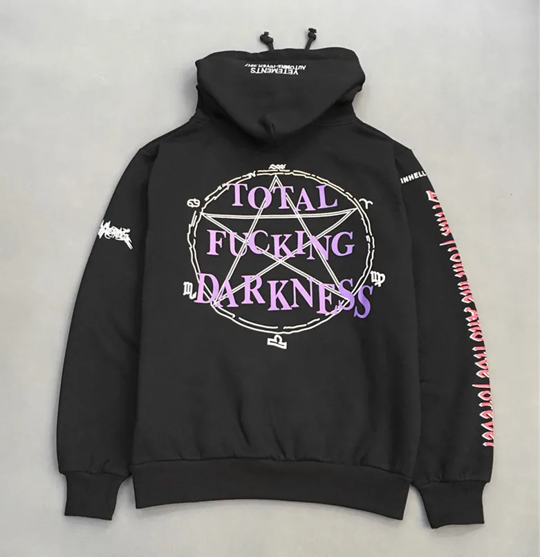 Новинка, высокое качество, VETEMENTS darkness, унисекс, толстовка с капюшоном, свитер, вельвет, хлопок, Drake, Утолщенный флис, S-2XL# AU6