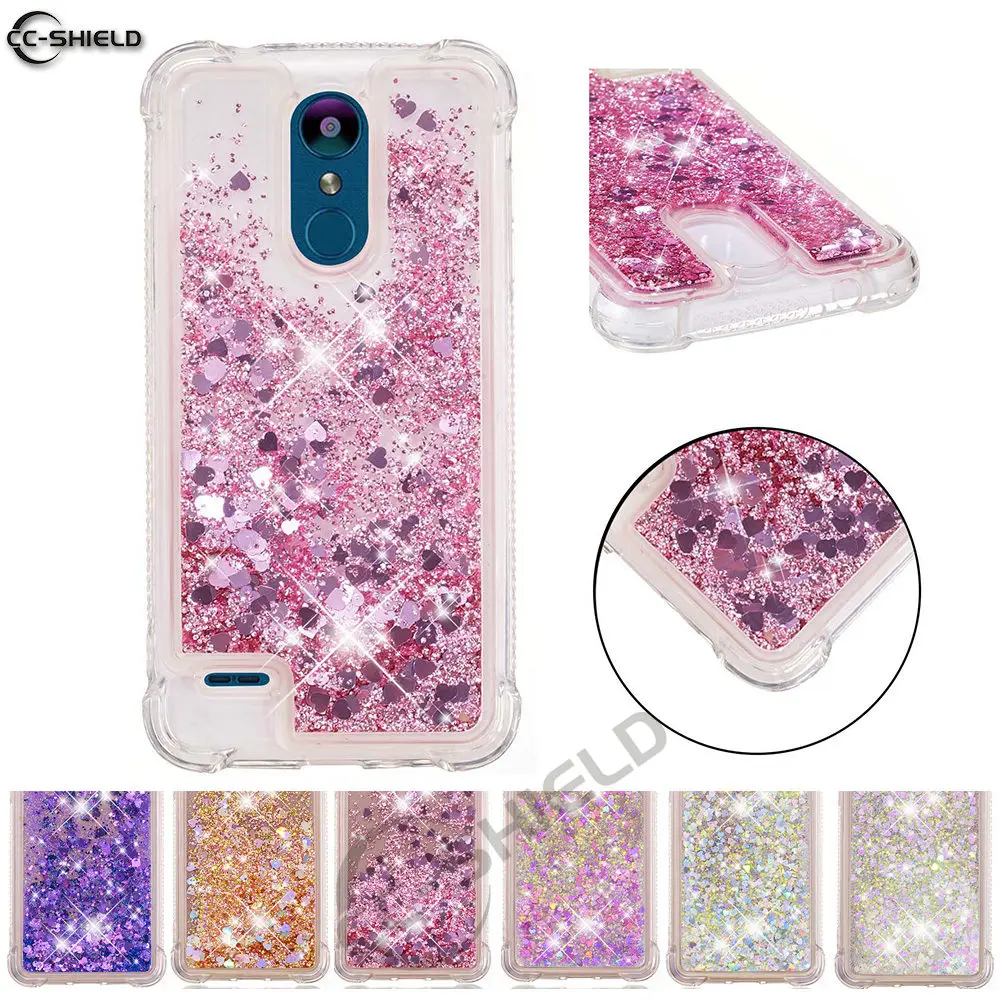 

Case for LG K9 X210EM LM-X210EM LMX210EM Dynamic Flow Liquid Flash Crystal Clear Back Cover for LG K8 2018 X210E X210NMW Case