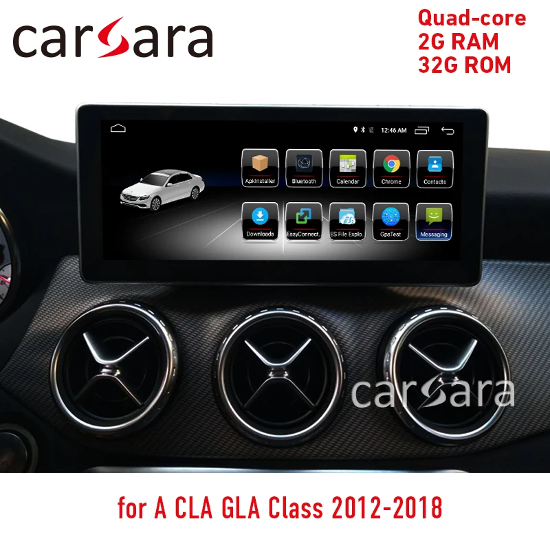 10,2" головное устройство dvd Android Сенсорный экран для CLA GLA класс W176 2013- gps-навигация, радио, стерео тире мультимедийный плеер