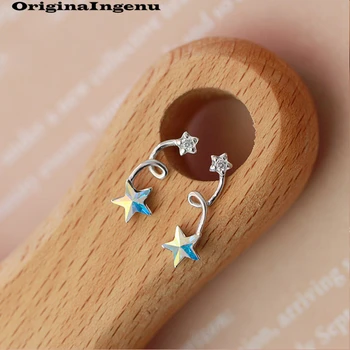 

Jewelry 925 Silver Earrings Brinco Pendientes Charm Vintage Star Minimalism Creative Birthday Gift Oorbellen Earrings for Women