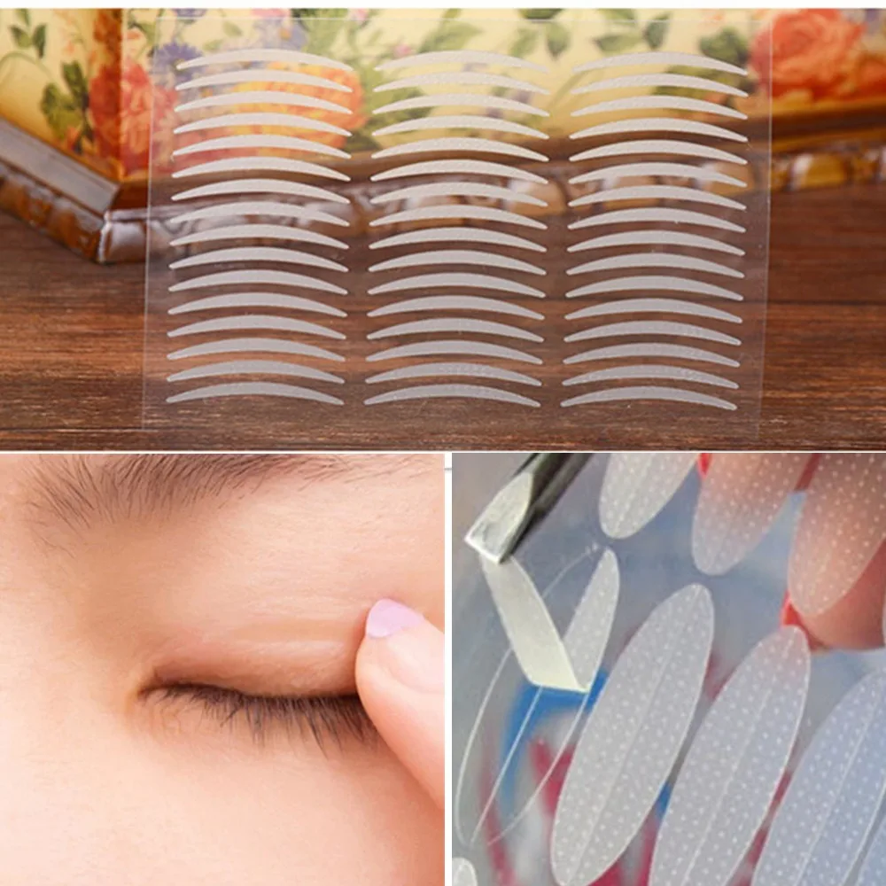 240 Pairs Waterproof Narrow Invisible Double Eyelid Sticker Technical Sweatproof Eyelid Tape