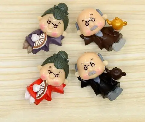 4*2.5cm 20Pcs Resin Crafts Artificial Figurine Micro Landscape Old Ornaments Ecological Bottle Diy Fairy Garden Miniatures