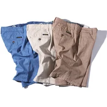 Шорты для мужчин, размер 36, длина до колена, карман, военный, зеленый, хаки, синий, мужские короткие брюки-карго, летние, хлопковые, камуфляжные, повседневные