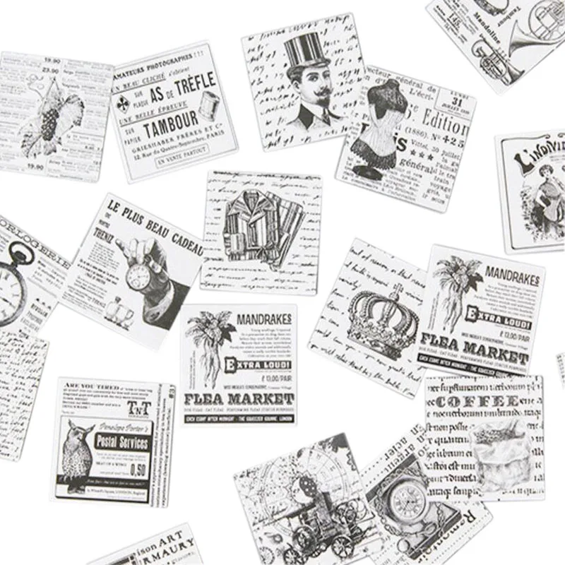 

45pcs/pack Vintage Modern Life Album Paper Lable Stickers Scrapbooking Adhesive Stickers DIY Decoration Diary Stickers