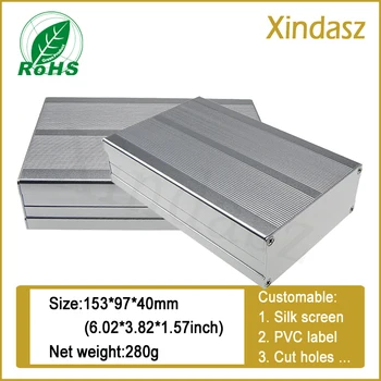 

150*97*40mm Slivery aluminum enclosure boxes,aluminum electronics enclosure,aluminum project box enclosure