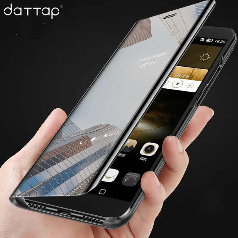Чехол daTTap для Asus Zenfone 6 роскошный зеркальный флип-чехол из искусственной кожи с