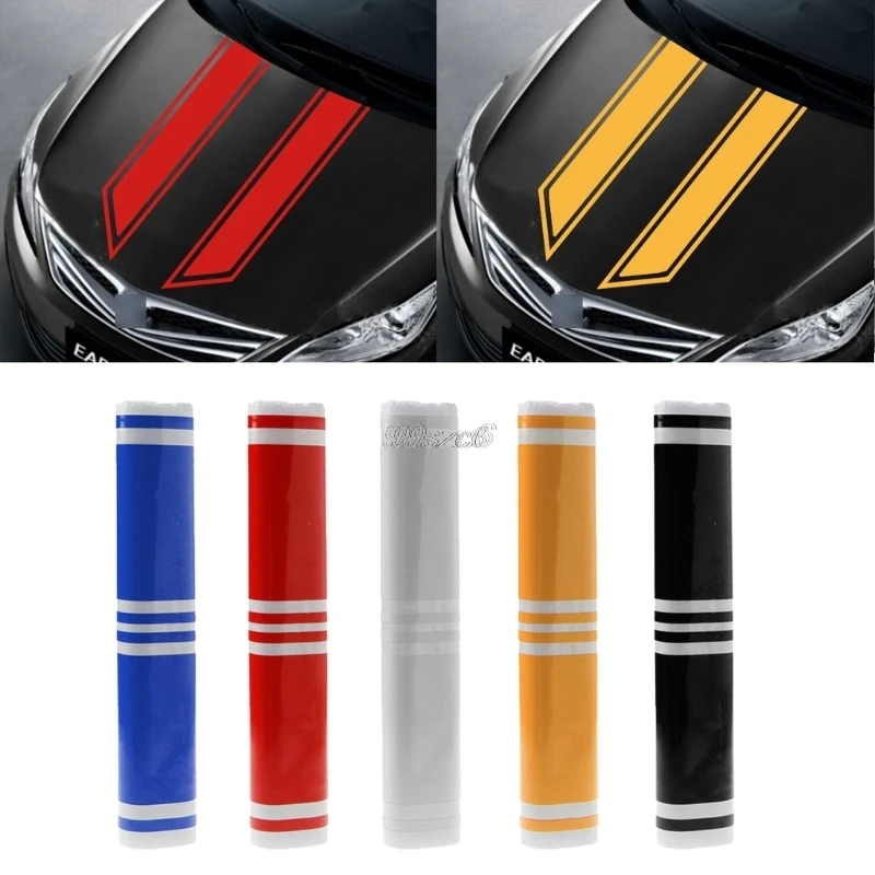 Car Styling Stickers Hood Scratched Engine Cover Universal 130cm x 24cm