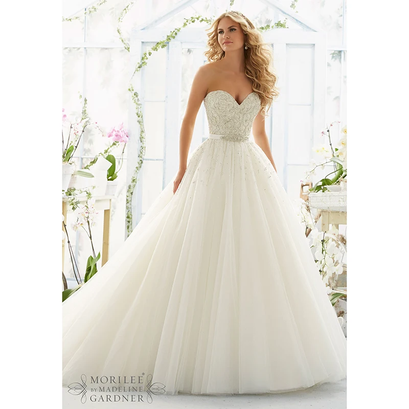 sweetheart princess wedding dress