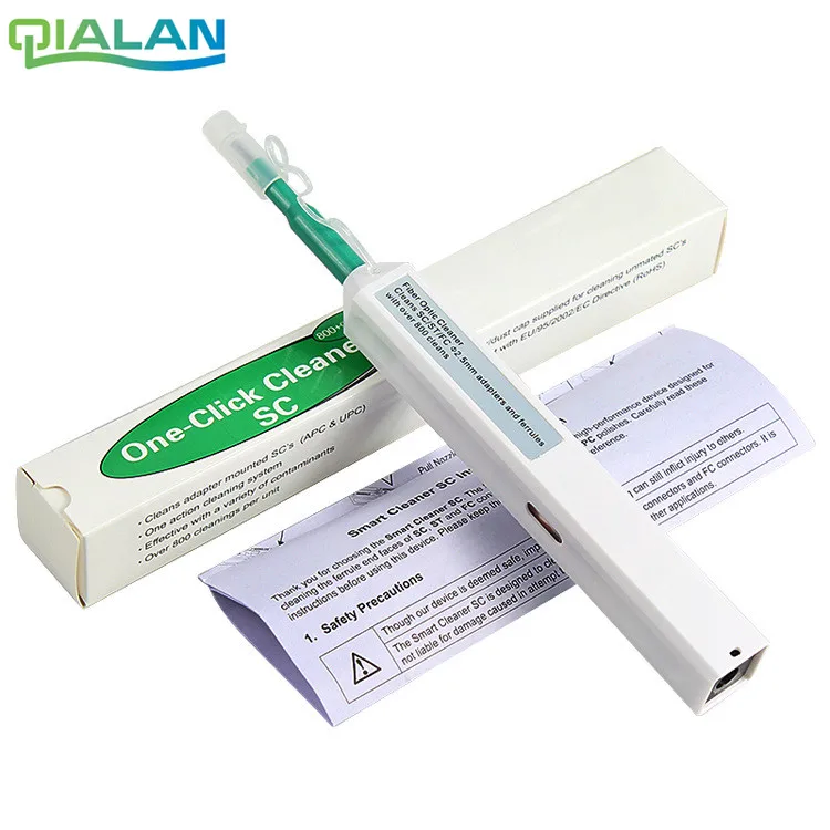 

Fiber Optic Cleaner SC One Click Cleaner Fiber Optic Connector cleaning tool 2.5mm Universal Connector Fiber Optic Cleaning Pen