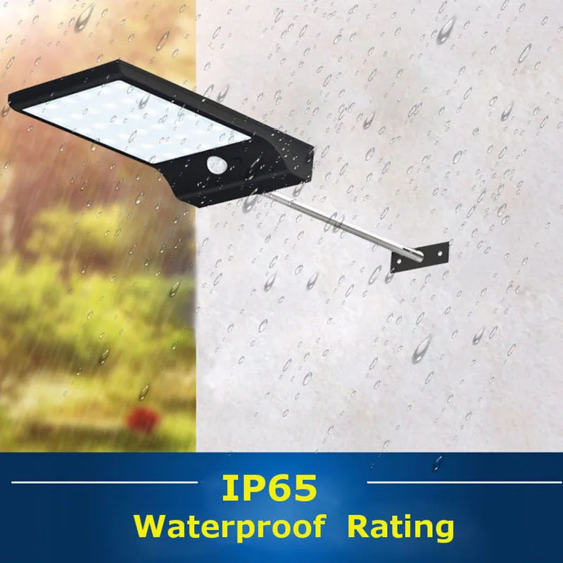 

48 LEDs Solar Power Light PIR Motion Sensor Garden Yard Wall Outdoor Street Lamp with Remote Control ASD88
