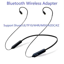 PIZEN Bluetooth Wireless adapter 0.78 0.75MM 2PIN MMCX Cable with microphone For Shure/Westone/JVC/FiiO UE TF10 W4R TRN tfz bgvp m1 apt x bluetooth v4 2 cable for mmcx earphones hifi 8 core occ silver plated cable with microphone for shure for ue