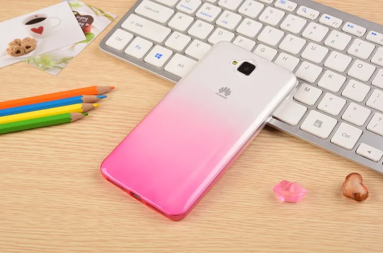 Градиент Цвет Дизайн Мягкий силиконовый чехол для Huawei P9 Lite мини/Huawei Honor 4C Pro Y6 Pro / huawei Honor 5A lyo-l21