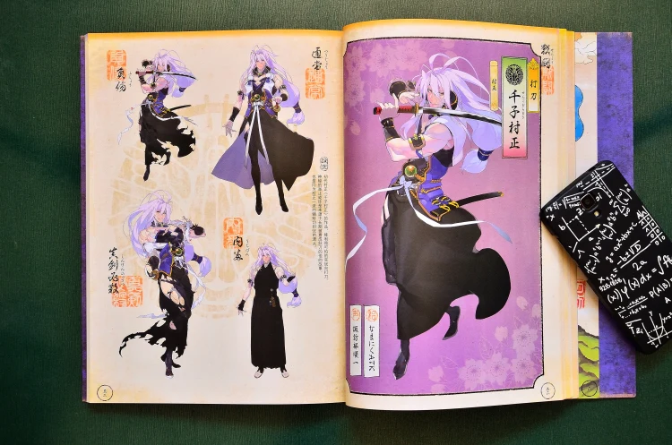 Япония Nitroplus: художественная книга Touken Ranbu 2 Kenran Zuroku Artbook наклейка каталог иллюстрации альбом картинки коллекция лимит