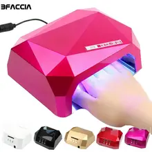 Bfaccia 36 Вт УФ светодиодная лампа для сушки ногтей 5 видов цветов ромбовидная форма светодиодный УФ лампа для ногтей отверждение для УФ светодиодный гель лак для ногтей инструменты для дизайна ногтей
