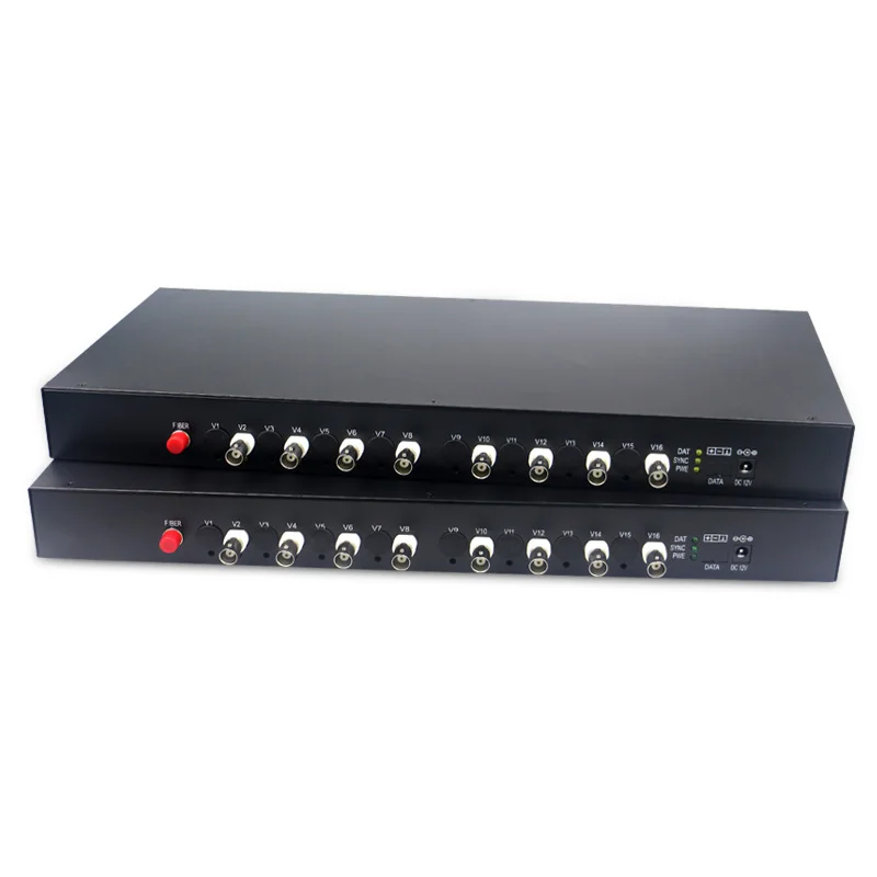

1080p cvi ahd fiber optic to coaxial converter AHD CVI TVI Fiber optical converter 8-CH video fiber optic transmitter