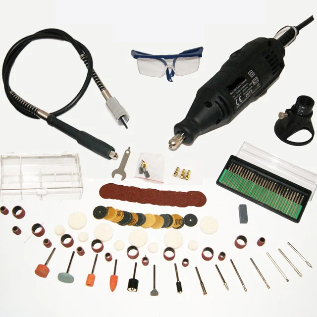 

Mini 180W Mini Dremel pen Power Tools Electric Mini Polishing Machine (DC 12V) Accessories Power Tools US EU Plug with LED light