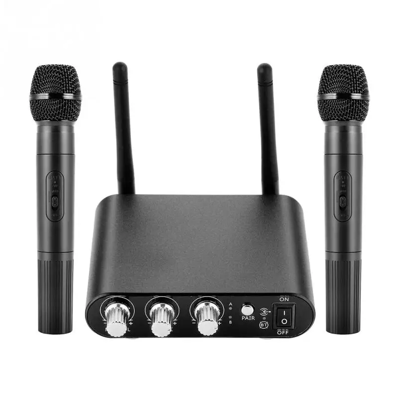 

VBESTLIFE Karaoke Microphone Wireless Bluetooth Karaoke Microphone BarKTV Home Party Portable Handheld Microphone with Receiver