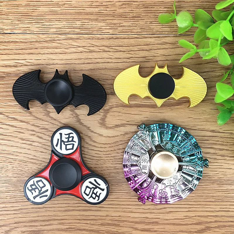 Batman Shape Dragon Ball Wukong Design Metal Fidget Hand Spinners CE Approval Gyro Toys For ADHD