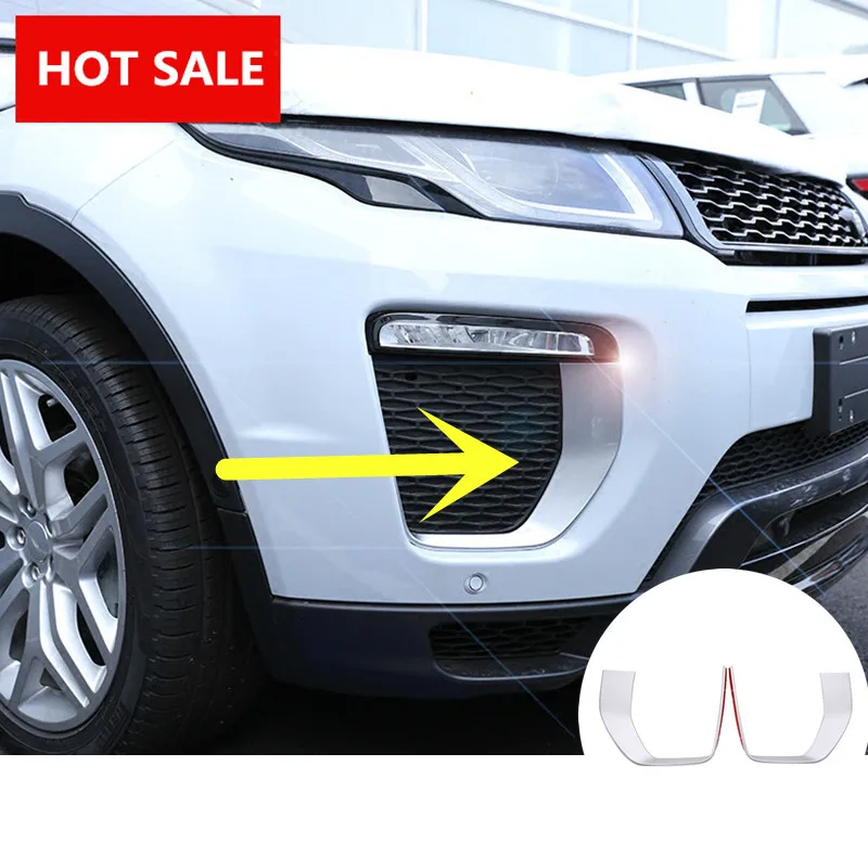 ABS передняя противотуманная фара Крышка лампы Накладка для Land Rover Range Rover Evoque подходит только для Range Rover Evoque динамическая модель