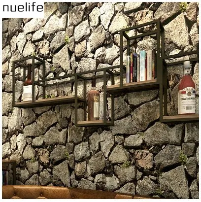 

0.53x10m Chinese style 3D Retro Antique Culture Stone Pattern Wallpaper Restaurant Cafe Living Room Bedroom Background Wallpaper