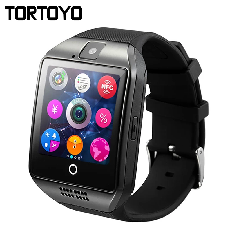 

TORTOYO Q18 Smart Watch Phone Touch Screen Support Music Camera Bluetooth TF/SIM Card Sport martwatch for IOS Android PK GT08 U8