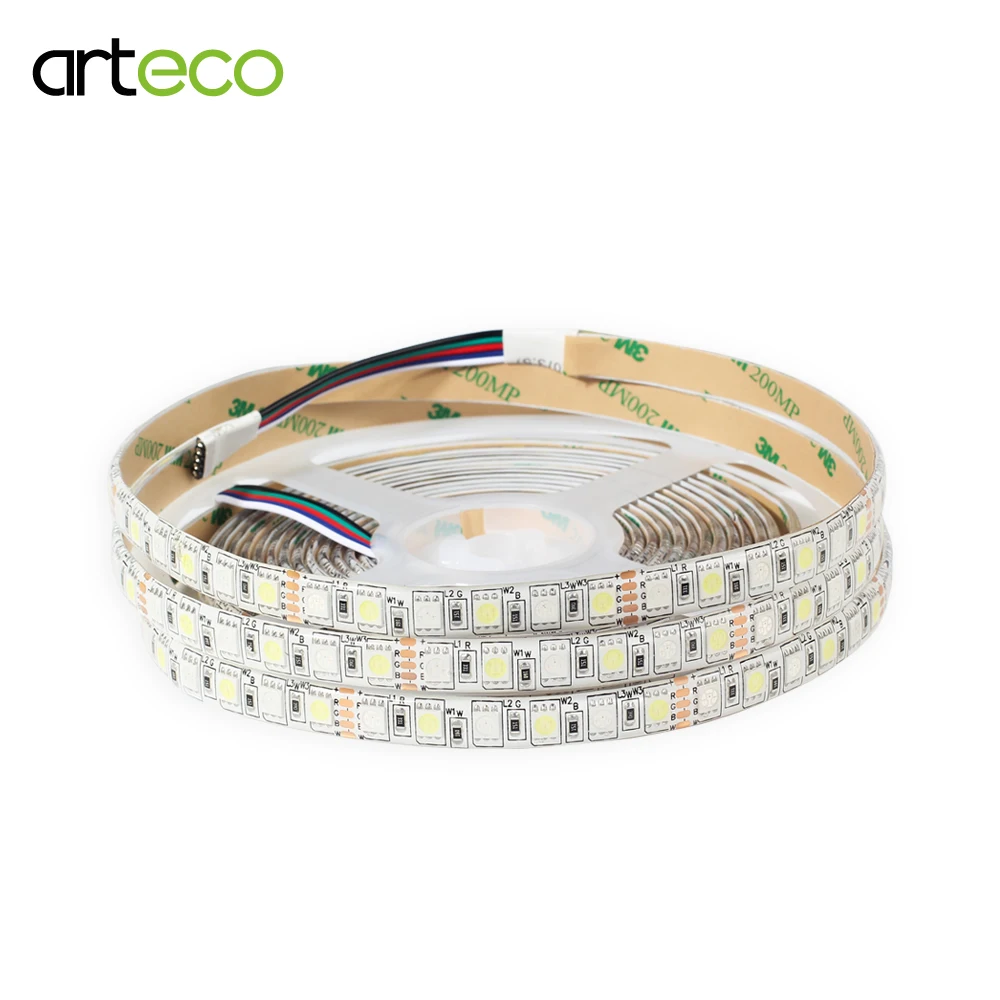 cheap DC12V 5M LED strip 96LEDs m 5050 RGBW Super Bright 5050 LED Flexible Strip Light 5050 RGB IP20 IP65 Strip Light