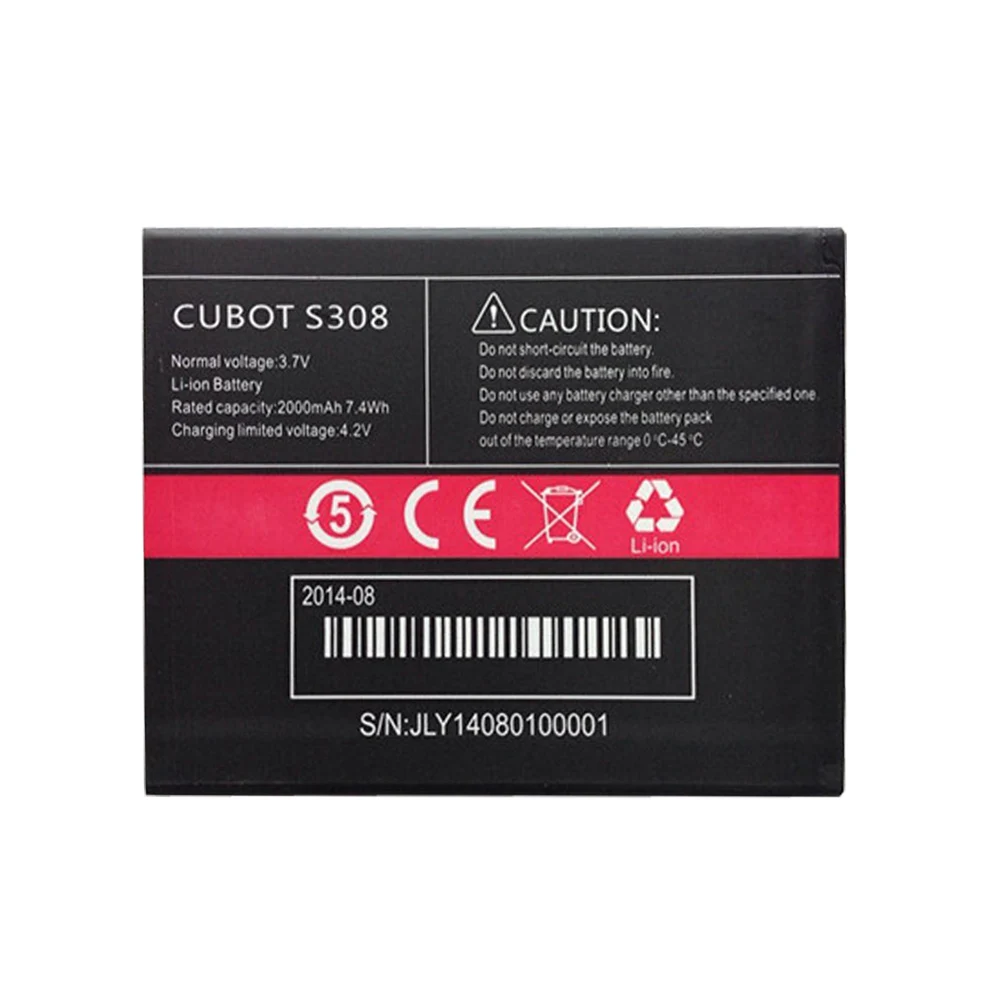 

Original CUBOT S308 Battery 2000mAh Backup Li-ion Battery for CUBOT S308 Smartphone Replacement