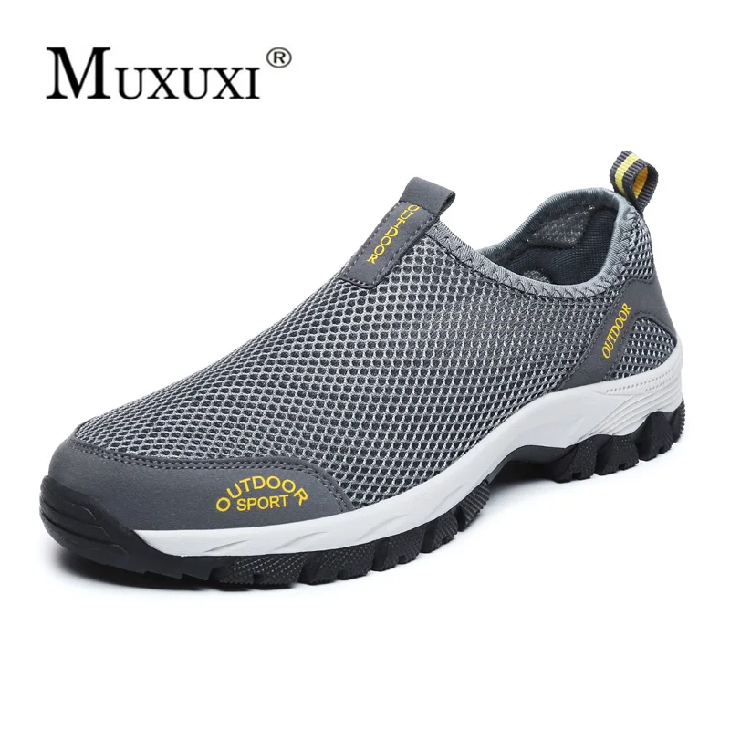 Men Casual Shoes Slip On Breathable Mesh Comfortable Summer Sneakers Fashion Trainers For Flats | Обувь