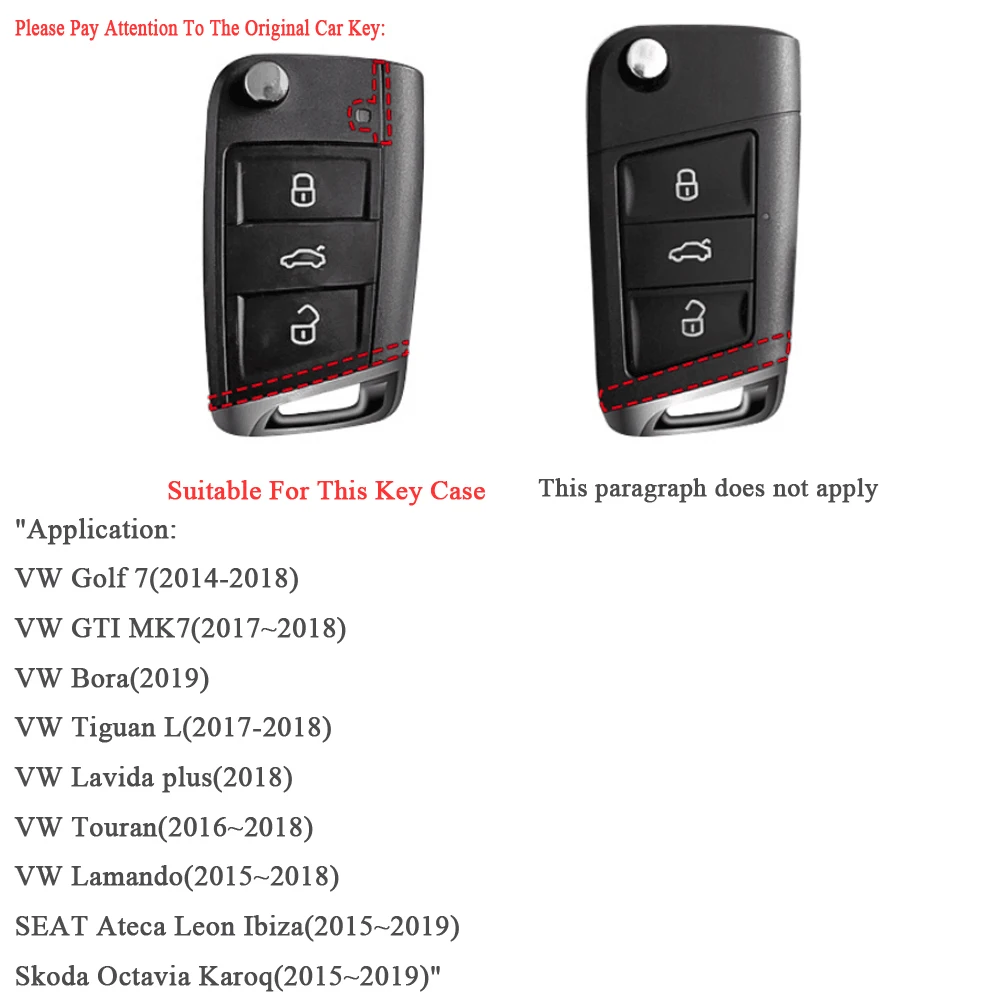High quality ABS+Silicon keyfob For Volkswagen VW Tiguan For Skoda A7 Siliconex /GTI R Car key case Auto Decor Accessories
