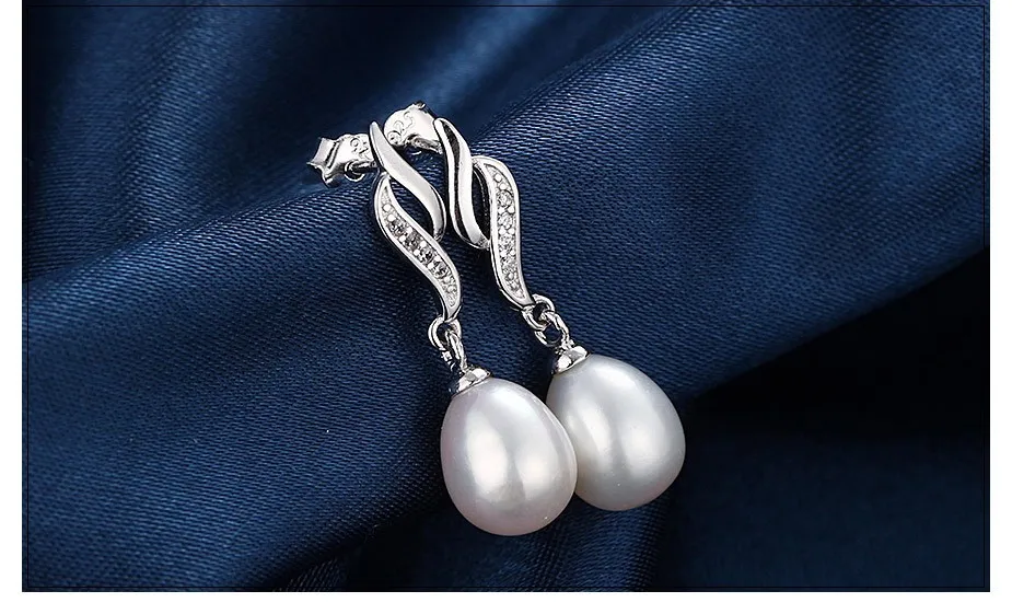 HTB1cs4 bzzuK1RjSspeq6ziHVXaU - HENGSHENG 2019 Pearl Earrings Genuine Natural Freshwater Pearl 925 Sterling Silver Earrings Pearl Jewelry For Wemon Wedding Gif