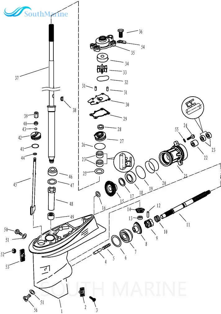 Моторная лодка T40-04000005 шестерни Шестерни для Parsun HDX подвесной Engine 2-ход T40 Бесплатная доставка