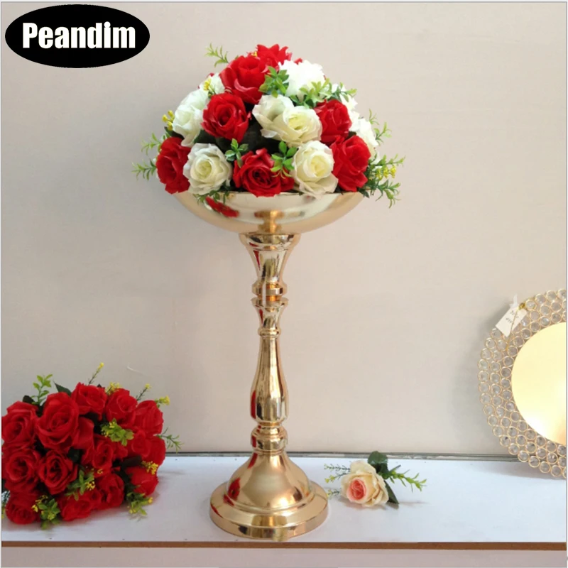 2019 Royal Gold Silver Tall Big Flower Vase Wedding Table Centerpieces Decor Party Road Lead Flower Holder Metal Flower Rack For Diy Event Ideas For Wedding Decoration Ideas Wedding Decorations From Homeparty1314